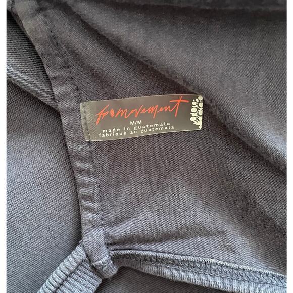 Free People Movement Hot Shot Mini Dress Built In Shorts Blue Indigo Size Medium - Picture 10 of 12